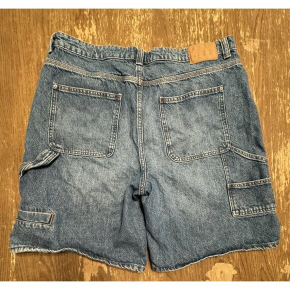Cotton On Mens Super Baggy Jort Shorts Denim Jeans 90s Y2k Skater Punk Grunge - Picture 7 of 9